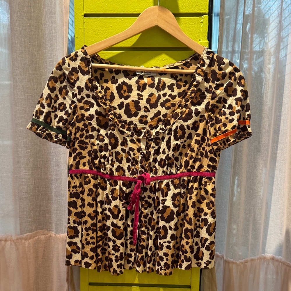 Moschino cheap and chic leopard top